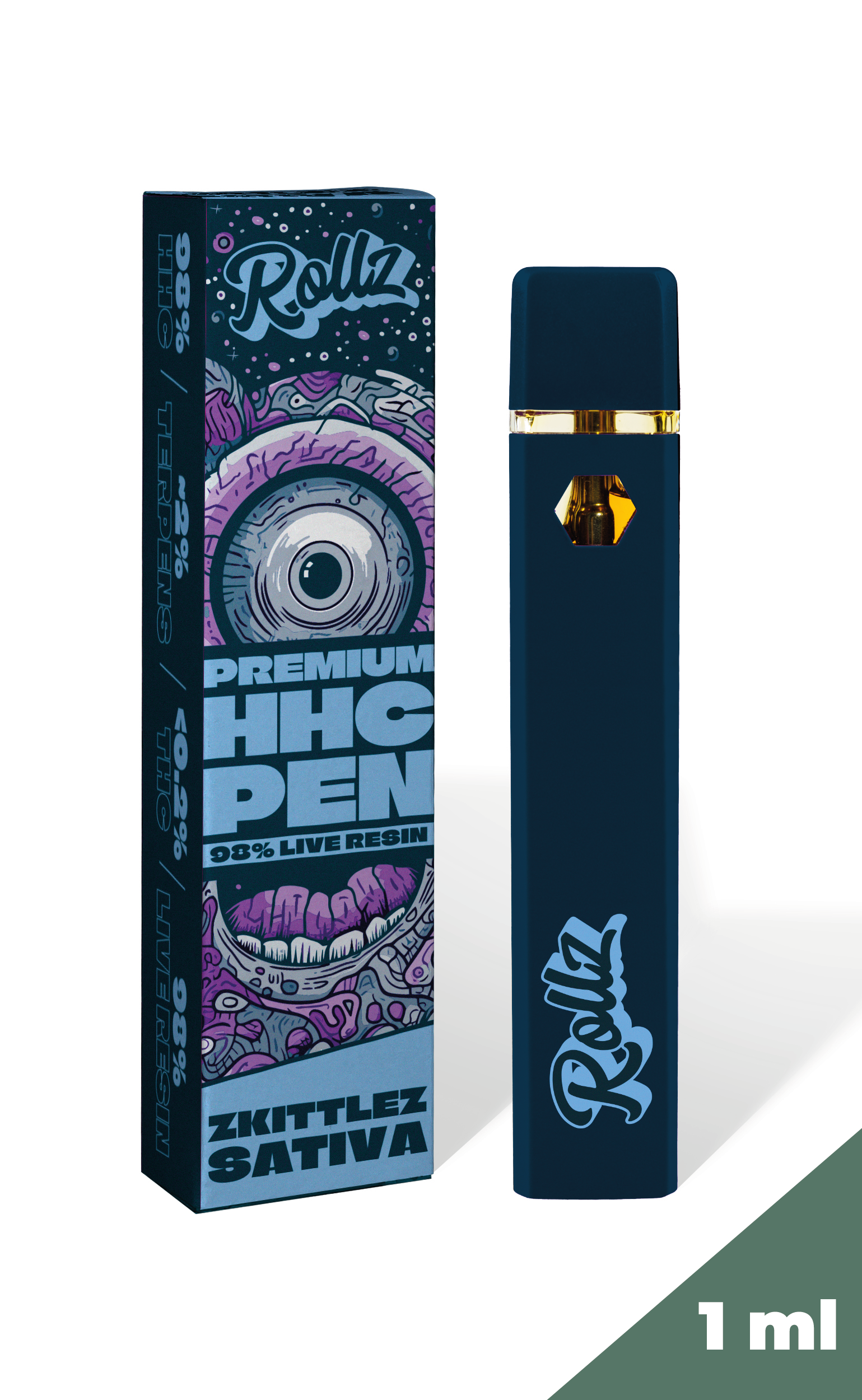 Vape HHC Rollz Zkittlez Sativa 1ml - Primos de Maria